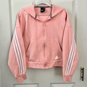 Adidas Zip Up Jacket | Coral Zip Up